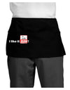 I Like It RAW Dark Adult Mini Waist Apron, Server Apron-Mini Waist Apron-TooLoud-Black-One-Size-Davson Sales