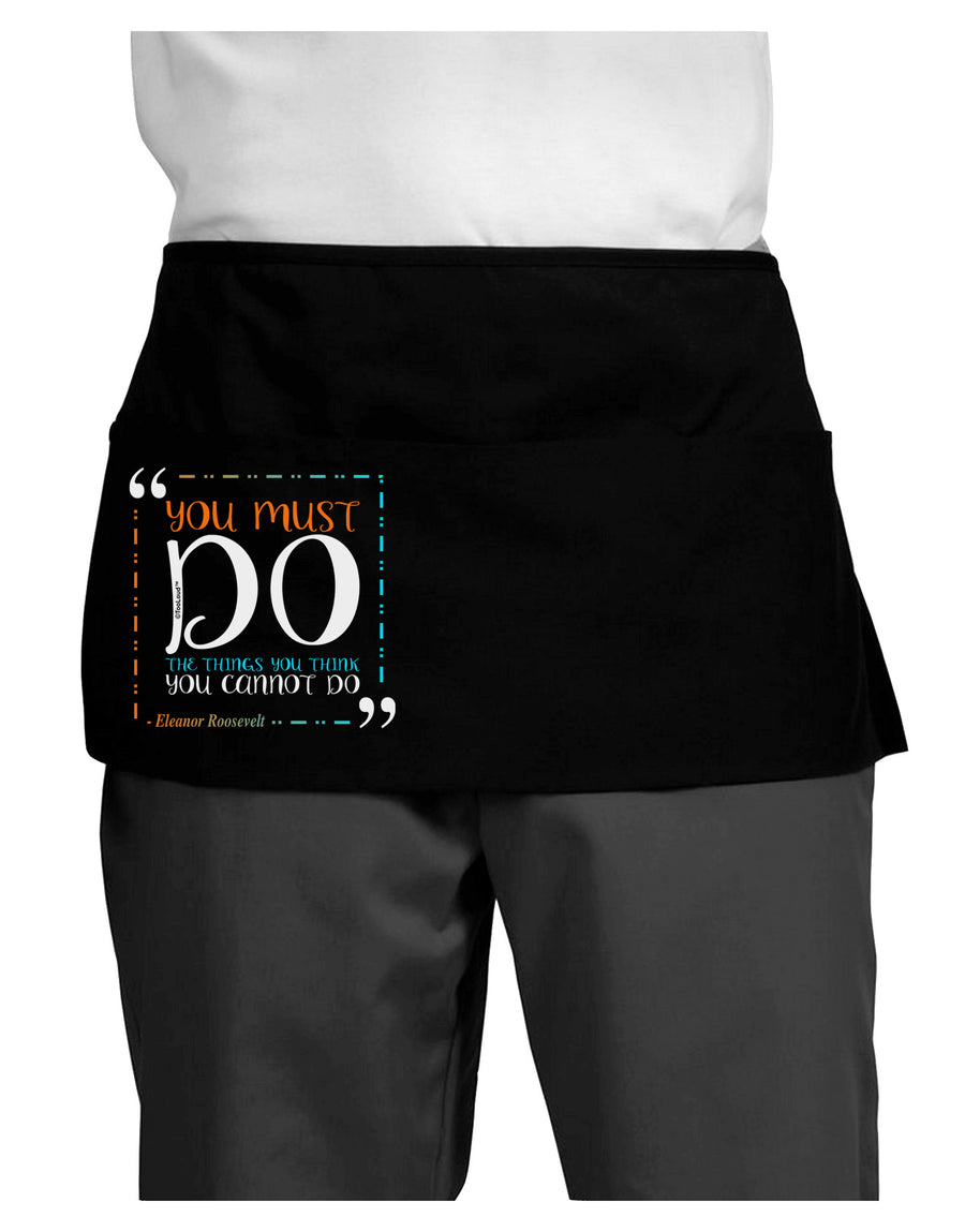 TooLoud You Must Eleanor R Dark Adult Mini Waist Apron, Server Apron-Mini Waist Apron-TooLoud-Black-One-Size-Davson Sales