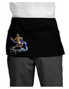 Aquarius Color Illustration Dark Adult Mini Waist Apron, Server Apron-Mini Waist Apron-TooLoud-Black-One-Size-Davson Sales