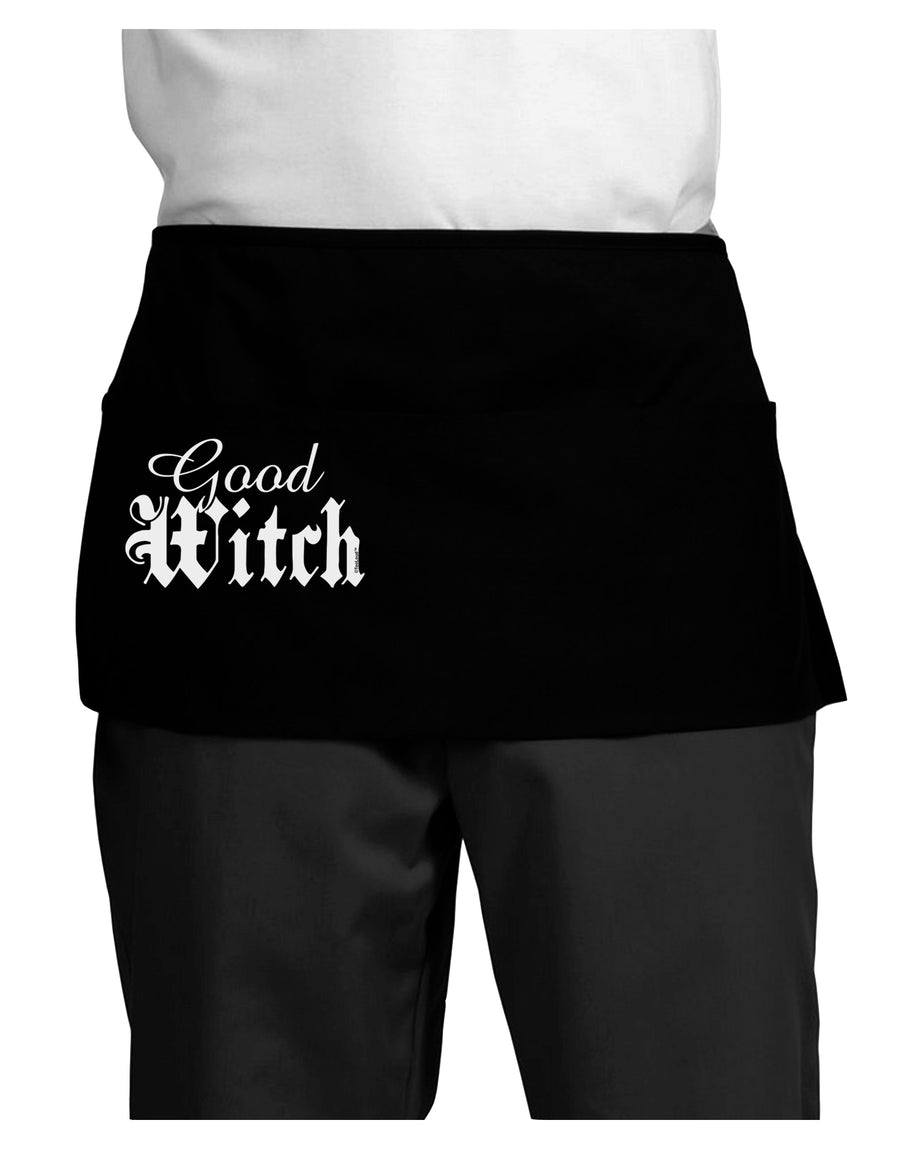 Good Witch - Halloween Text Dark Adult Mini Waist Apron, Server Apron-Mini Waist Apron-TooLoud-Black-One-Size-Davson Sales