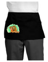 Squirrel Monkey Watercolor Dark Adult Mini Waist Apron, Server Apron-Mini Waist Apron-TooLoud-Black-One-Size-Davson Sales