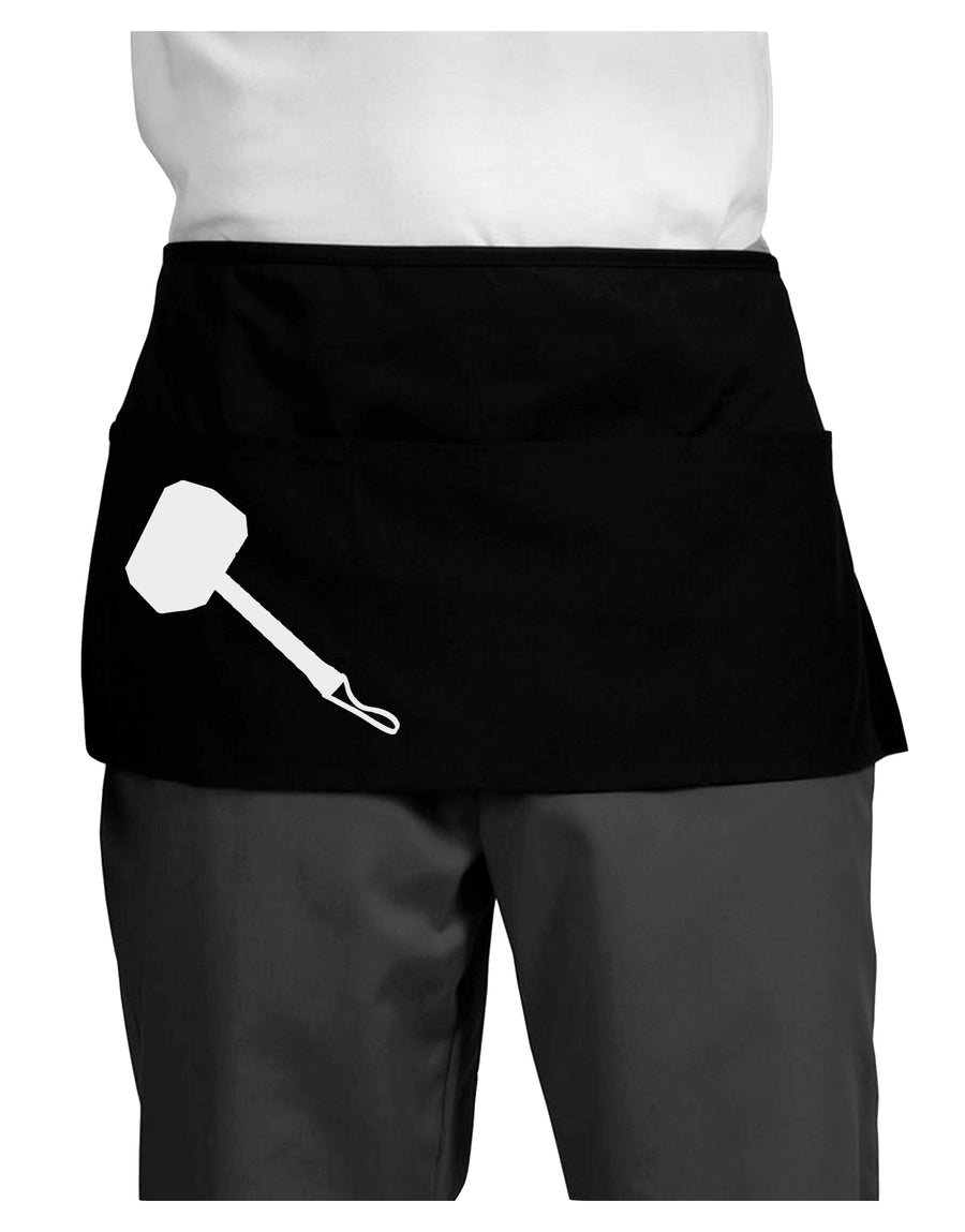 Thors Hammer Nordic Runes Lucky Odin Mjolnir Valhalla Dark Adult Mini Waist Apron by TooLoud-TooLoud-Black-One-Size-Davson Sales