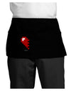 Couples Pixel Heart Design - Left Dark Adult Mini Waist Apron, Server Apron by TooLoud-Mini Waist Apron-TooLoud-Black-One-Size-Davson Sales