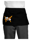 Onomatopoeia ZAP Dark Adult Mini Waist Apron, Server Apron-Mini Waist Apron-TooLoud-Black-One-Size-Davson Sales