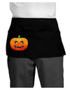 Jack-O-Lantern Watercolor Dark Adult Mini Waist Apron, Server Apron-Mini Waist Apron-TooLoud-Black-One-Size-Davson Sales