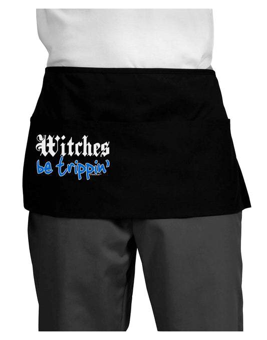TooLoud Witches Be Trippin Blue Dark Adult Mini Waist Apron, Server Apron-Mini Waist Apron-TooLoud-Black-One-Size-Davson Sales