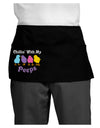 Chillin With My Peeps Dark Adult Mini Waist Apron, Server Apron-Mini Waist Apron-TooLoud-Black-One-Size-Davson Sales