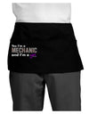 Yes I am a Mechanic Girl Dark Adult Mini Waist Apron, Server Apron-Mini Waist Apron-TooLoud-Black-One-Size-Davson Sales