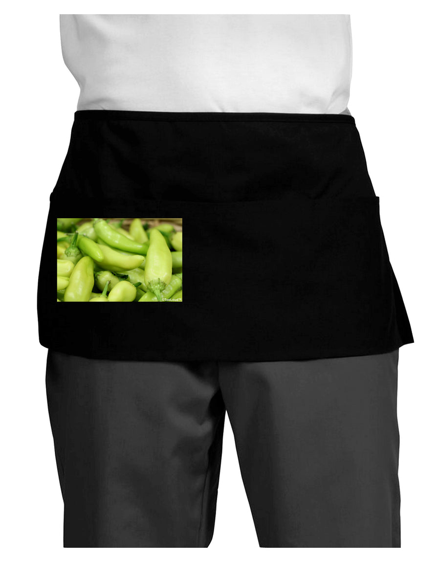 Buy Local - Jalapenos Dark Adult Mini Waist Apron, Server Apron-Mini Waist Apron-TooLoud-Black-One-Size-Davson Sales