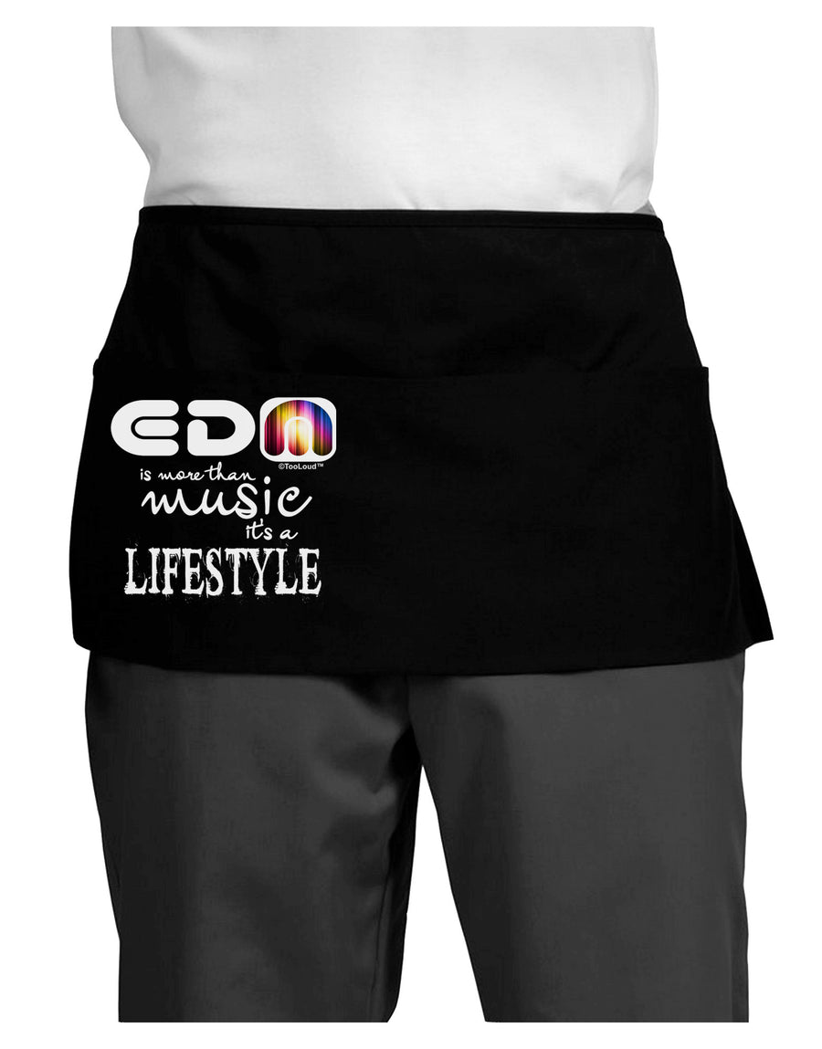 EDM - A Lifestyle Dark Adult Mini Waist Apron, Server Apron-Mini Waist Apron-TooLoud-Black-One-Size-Davson Sales