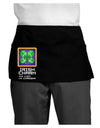 Pixel Irish Charm Item Dark Adult Mini Waist Apron, Server Apron-Mini Waist Apron-TooLoud-Black-One-Size-Davson Sales