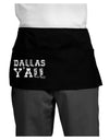 Dallas Y'all - Boots - Texas Pride Dark Adult Mini Waist Apron, Server Apron-Mini Waist Apron-TooLoud-Black-One-Size-Davson Sales