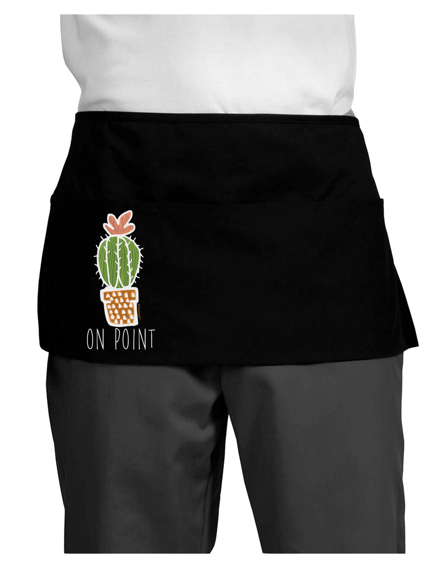 TooLoud On Point Cactus Dark Dark Adult Mini Waist Apron-Aprons - Waist-TooLoud-Black-One-Size-Davson Sales