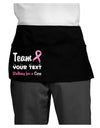 Personalized Team -Name- Breast Cancer Walk - Walking for a Cure Dark Adult Mini Waist Apron, Server Apron-Mini Waist Apron-TooLoud-Black-One-Size-Davson Sales