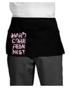 Hardcore Feminist - Pink Dark Adult Mini Waist Apron, Server Apron-Mini Waist Apron-TooLoud-Black-One-Size-Davson Sales