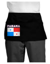 Panama Flag Dark Dark Adult Mini Waist Apron, Server Apron-Mini Waist Apron-TooLoud-Black-One-Size-Davson Sales