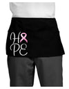 Hope - Breast Cancer Awareness Ribbon Dark Adult Mini Waist Apron, Server Apron-Mini Waist Apron-TooLoud-Black-One-Size-Davson Sales