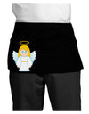 Cute Christmas Angel Girl Dark Adult Mini Waist Apron, Server Apron-Mini Waist Apron-TooLoud-Black-One-Size-Davson Sales