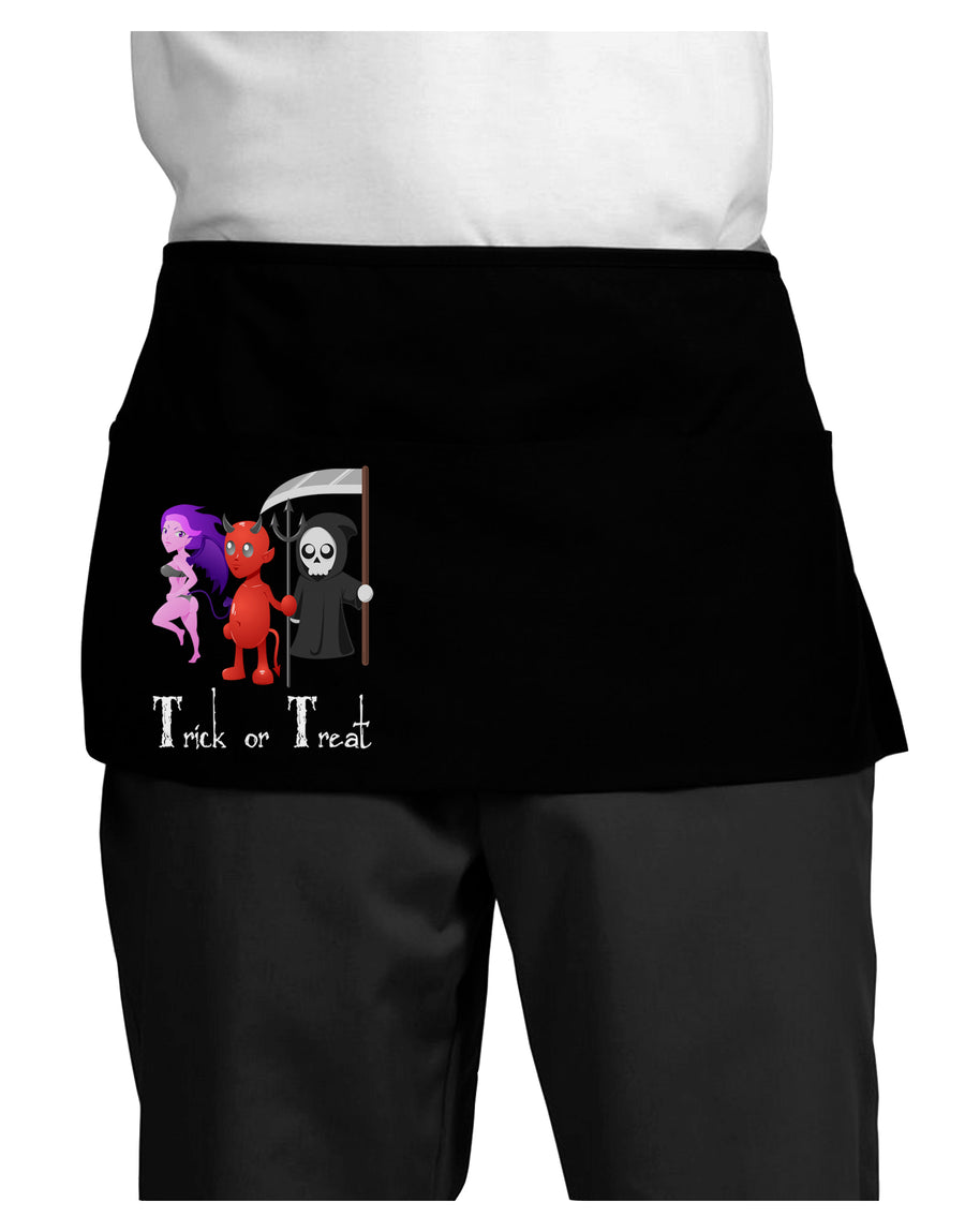 Reaper Devil Succubus - Trick or Treat Dark Adult Mini Waist Apron, Server Apron-Mini Waist Apron-TooLoud-Black-One-Size-Davson Sales