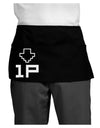 Player One Couples Design Dark Adult Mini Waist Apron, Server Apron-Mini Waist Apron-TooLoud-Black-One-Size-Davson Sales