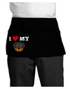 I Heart My - Cute Rottweiler Dog Dark Adult Mini Waist Apron, Server Apron by TooLoud-Mini Waist Apron-TooLoud-Black-One-Size-Davson Sales