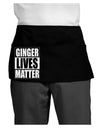 Ginger Lives Matter Dark Adult Mini Waist Apron, Server Apron by TooLoud-Bib Apron-TooLoud-Black-One-Size-Davson Sales