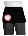 Watercolor Peppermint Dark Adult Mini Waist Apron, Server Apron-Mini Waist Apron-TooLoud-Black-One-Size-Davson Sales