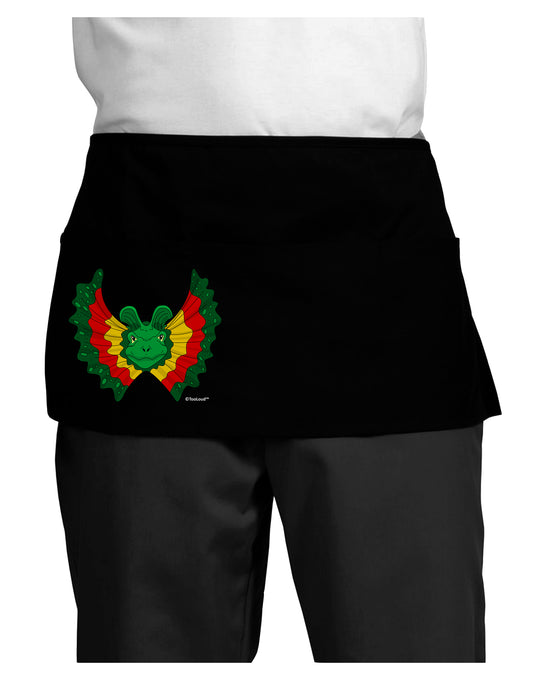 Dilophosaurus Design - Color Dark Adult Mini Waist Apron, Server Apron by TooLoud-Mini Waist Apron-TooLoud-Black-One-Size-Davson Sales