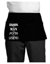 The Man The Myth The Legend Grandpa Dark Adult Mini Waist Apron, Server Apron by TooLoud-Mini Waist Apron-TooLoud-Black-One-Size-Davson Sales