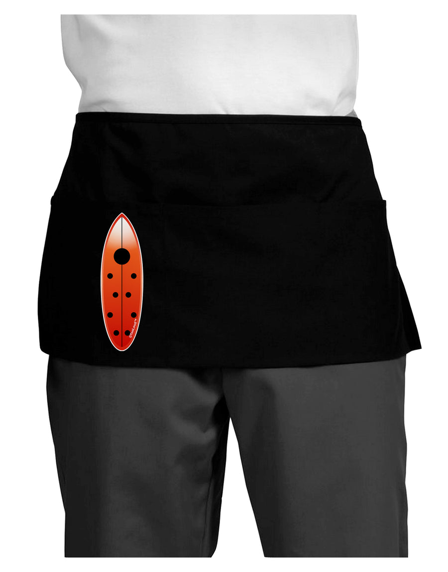 Ladybug Surfboard Dark Adult Mini Waist Apron, Server Apron by TooLoud-Mini Waist Apron-TooLoud-Black-One-Size-Davson Sales