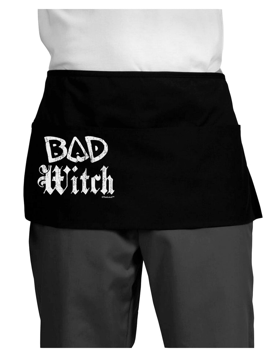 Bad Witch Distressed Dark Adult Mini Waist Apron, Server Apron-Mini Waist Apron-TooLoud-Black-One-Size-Davson Sales