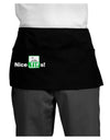 Nice Tifs Dark Adult Mini Waist Apron, Server Apron-Mini Waist Apron-TooLoud-Black-One-Size-Davson Sales