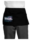 TooLoud What We Think Buddha Dark Adult Mini Waist Apron, Server Apron-Mini Waist Apron-TooLoud-Black-One-Size-Davson Sales