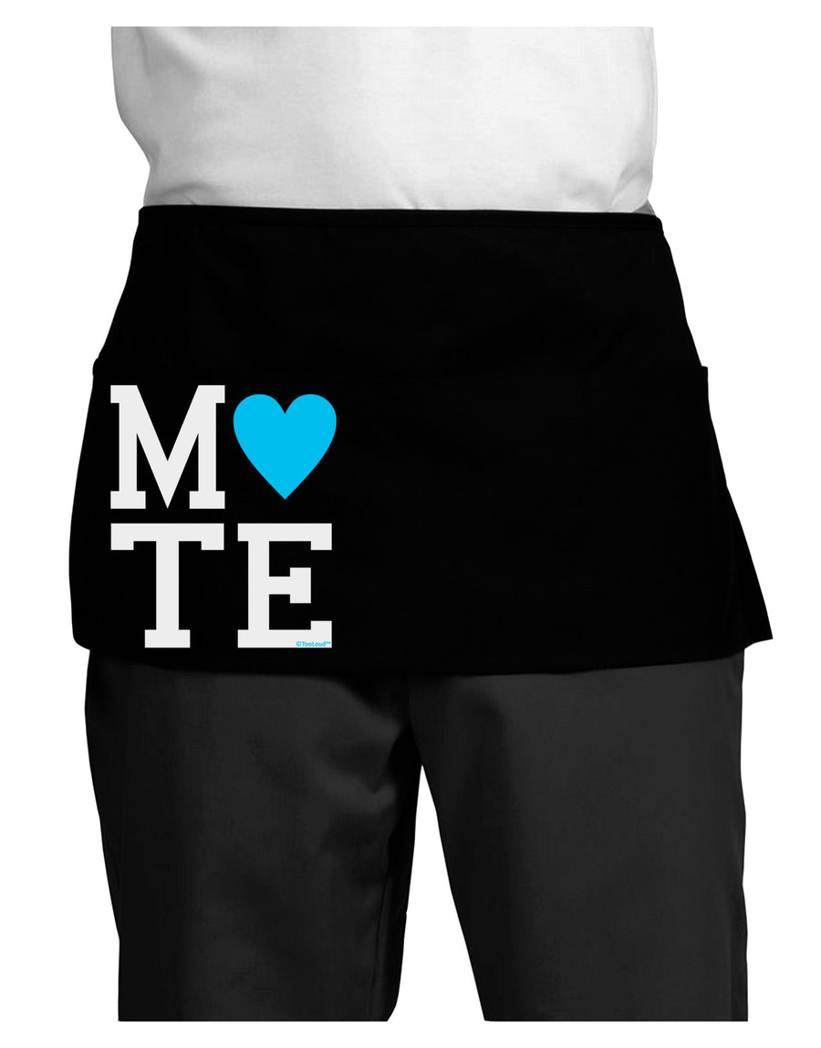 Matching Soulmate Design - Mate - Blue Dark Adult Mini Waist Apron, Server Apron by TooLoud-Mini Waist Apron-TooLoud-Black-One-Size-Davson Sales