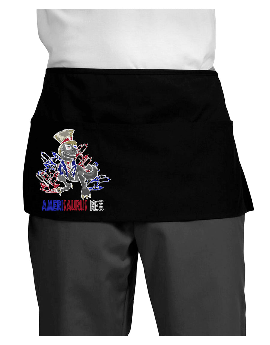 TooLoud AMERISAURUS REX Dark Dark Adult Mini Waist Apron-Aprons - Waist-TooLoud-Black-One-Size-Davson Sales