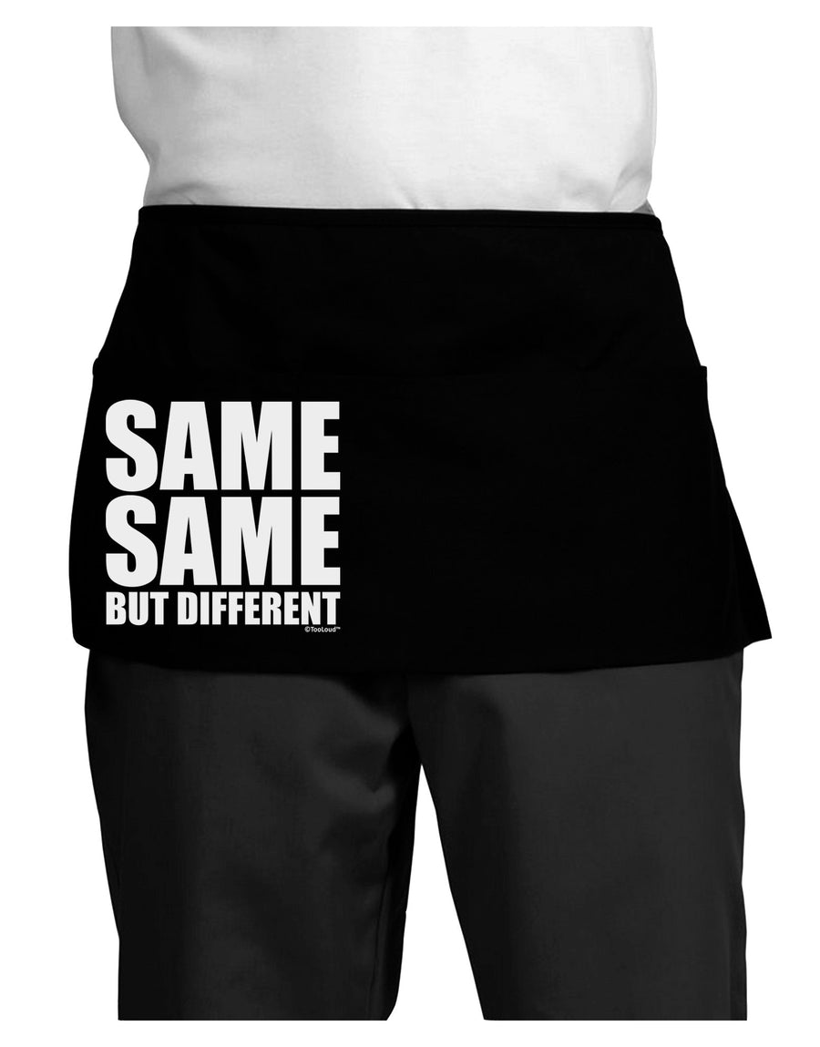 Same Same But Different Dark Adult Mini Waist Apron, Server Apron-Mini Waist Apron-TooLoud-Black-One-Size-Davson Sales