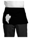 Single Left Angel Wing Design - Couples Dark Adult Mini Waist Apron, Server Apron-Mini Waist Apron-TooLoud-Black-One-Size-Davson Sales