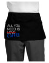 All You Need Is Coffee Dark Adult Mini Waist Apron, Server Apron-Mini Waist Apron-TooLoud-Black-One-Size-Davson Sales