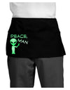 Peace Man Alien Dark Adult Mini Waist Apron, Server Apron-Mini Waist Apron-TooLoud-Black-One-Size-Davson Sales