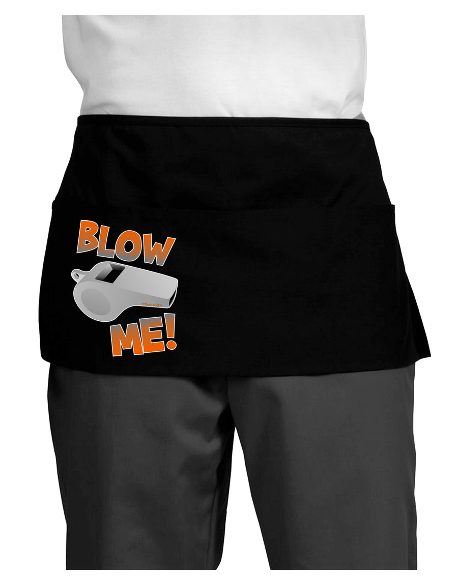 Blow Me Whistle Dark Adult Mini Waist Apron, Server Apron-Mini Waist Apron-TooLoud-Black-One-Size-Davson Sales