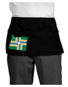 Portland Oregon Flag Dark Adult Mini Waist Apron, Server Apron-Mini Waist Apron-TooLoud-Black-One-Size-Davson Sales