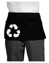 Recycle Black and White Dark Adult Mini Waist Apron, Server Apron by TooLoud-Mini Waist Apron-TooLoud-Black-One-Size-Davson Sales