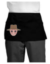 Cute Lil Monster 2 Dark Adult Mini Waist Apron, Server Apron-Mini Waist Apron-TooLoud-Black-One-Size-Davson Sales