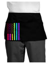 American Pride - Rainbow Flag Dark Adult Mini Waist Apron, Server Apron-Mini Waist Apron-TooLoud-Black-One-Size-Davson Sales