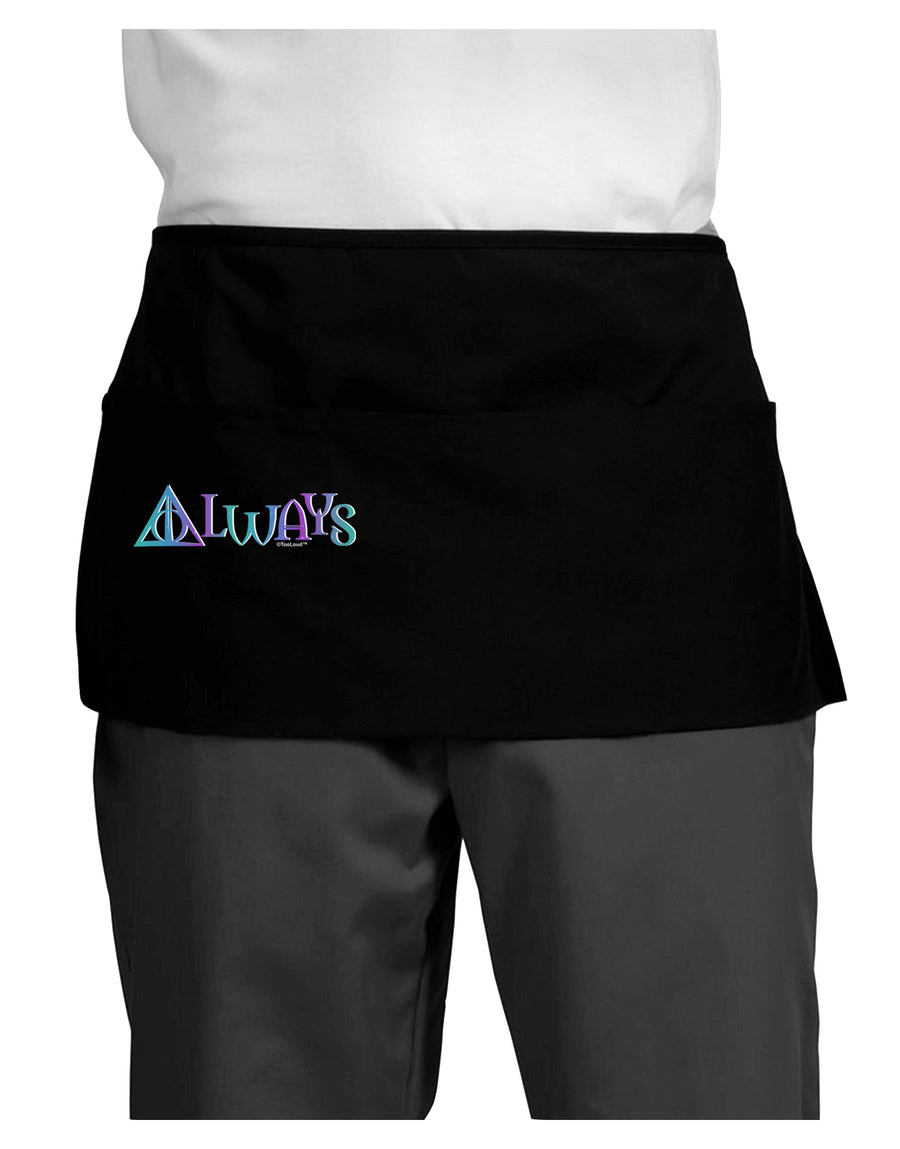 Always Magic Symbol Dark Adult Mini Waist Apron, Server Apron by TooLoud-Mini Waist Apron-TooLoud-Black-One-Size-Davson Sales