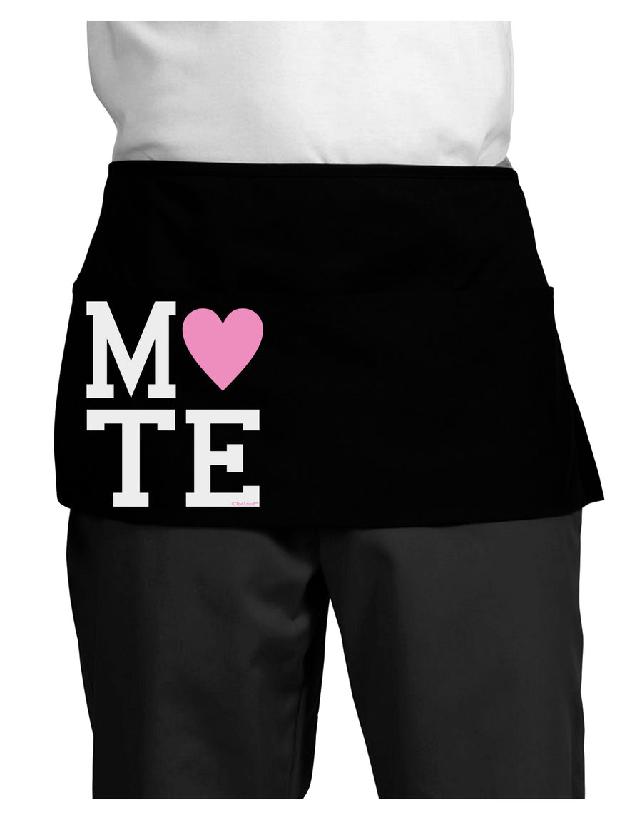 Matching Soulmate Design - Mate - Pink Dark Adult Mini Waist Apron, Server Apron by TooLoud-Mini Waist Apron-TooLoud-Black-One-Size-Davson Sales