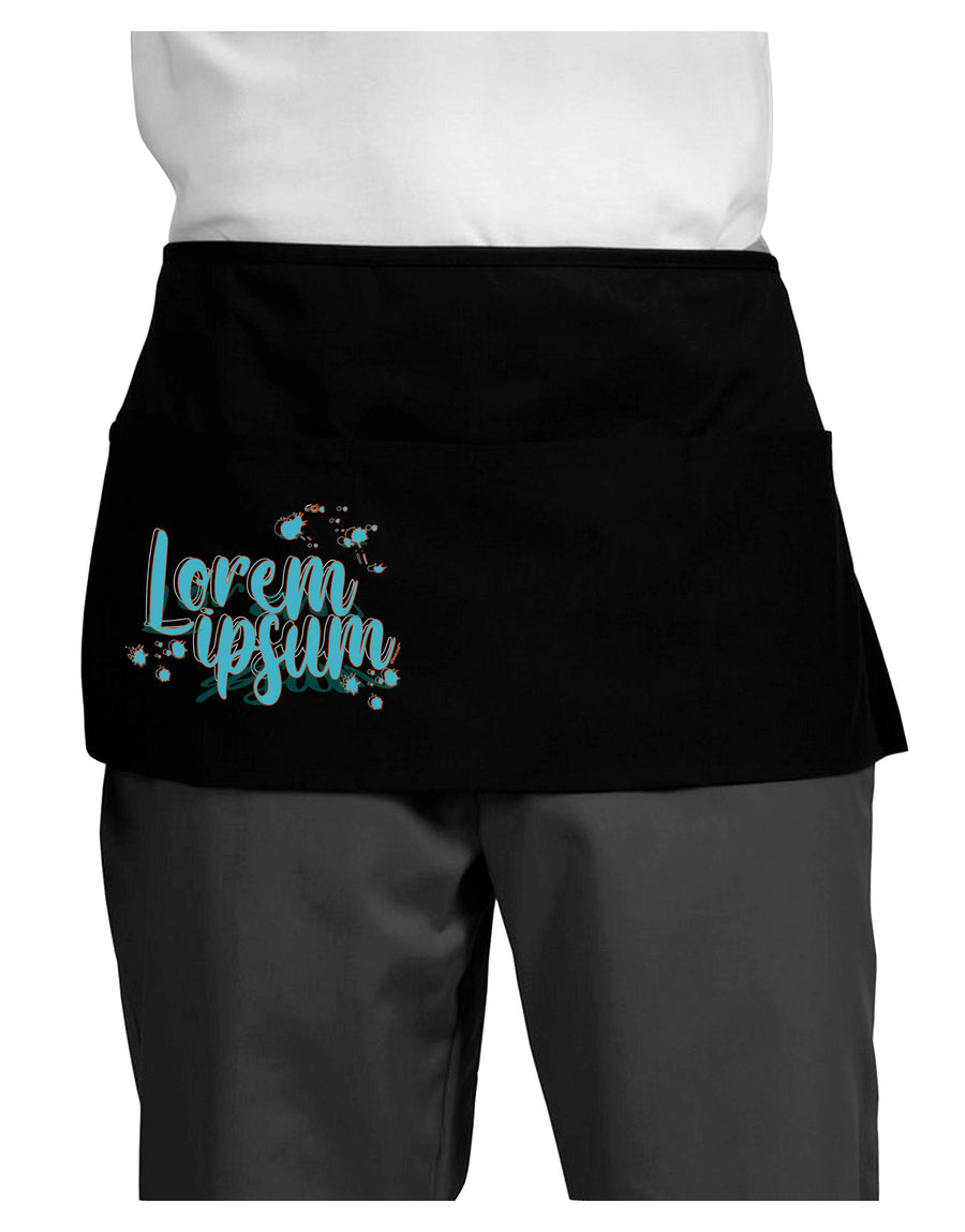 TooLoud Lorem Ipsum Dark Dark Adult Mini Waist Apron-Aprons - Waist-TooLoud-Black-One-Size-Davson Sales