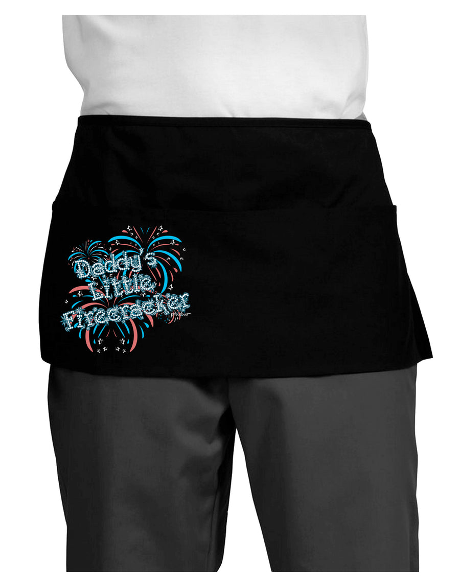 Daddy's Little Firecracker Dark Adult Mini Waist Apron, Server Apron-Mini Waist Apron-TooLoud-Black-One-Size-Davson Sales