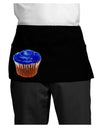 Giant Bright Blue Cupcake Dark Adult Mini Waist Apron, Server Apron by TooLoud-Mini Waist Apron-TooLoud-Black-One-Size-Davson Sales