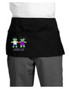 Zombie Love Couple Halloween Dark Adult Mini Waist Apron, Server Apron-Mini Waist Apron-TooLoud-Black-One-Size-Davson Sales